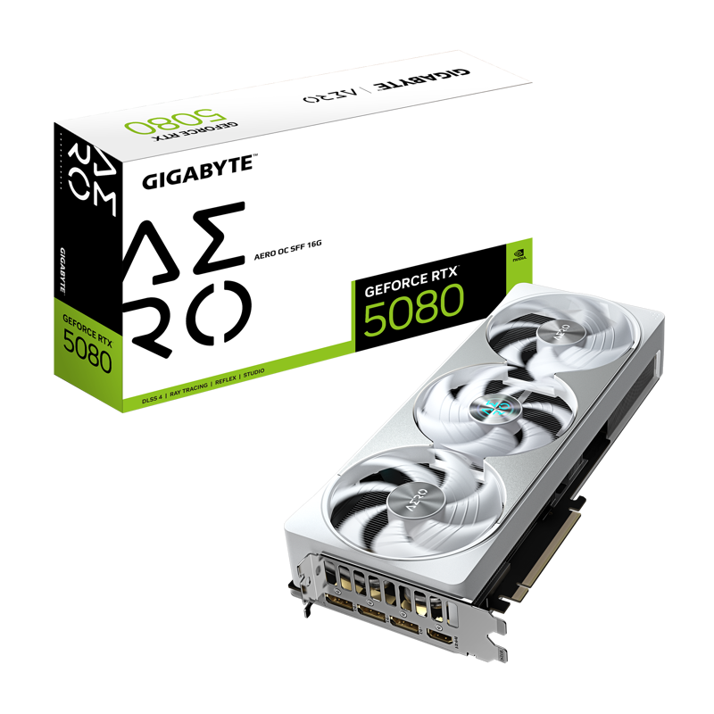 Видеокарта Gigabyte PCI-E 5.0 GV-N5080AERO OC-16GD 1.0 NVIDIA GeForce RTX 5080 16Gb 256bit GDDR7 273