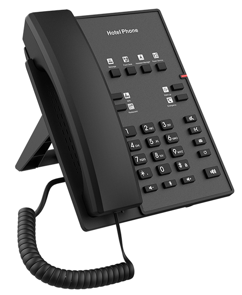 Телефон IP Fanvil H1-2 Wire черный