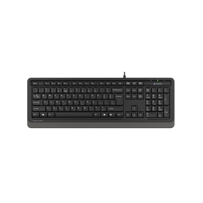 Клавиатура A4Tech Fstyler FK10 черный/серый USB (FK10 GREY) кабель 1.5м