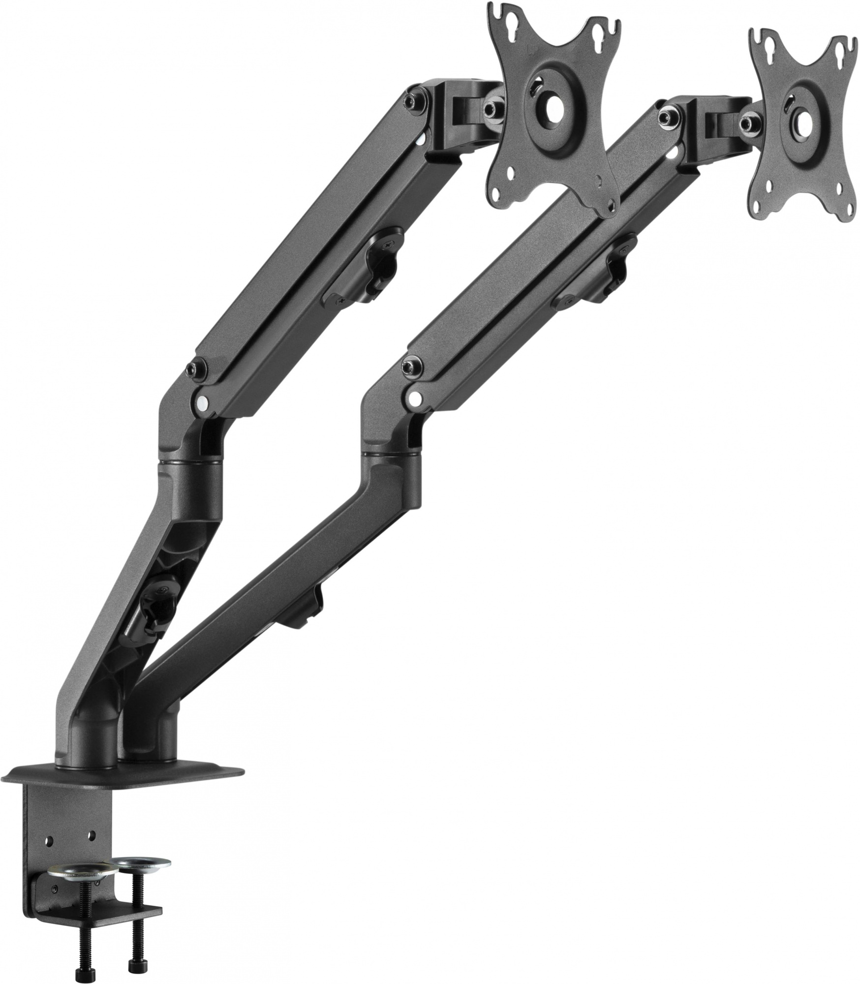 Кронштейн для мониторов Ultramounts UM729 черный 17"-27" макс.7кг крепление к столешнице поворот и н