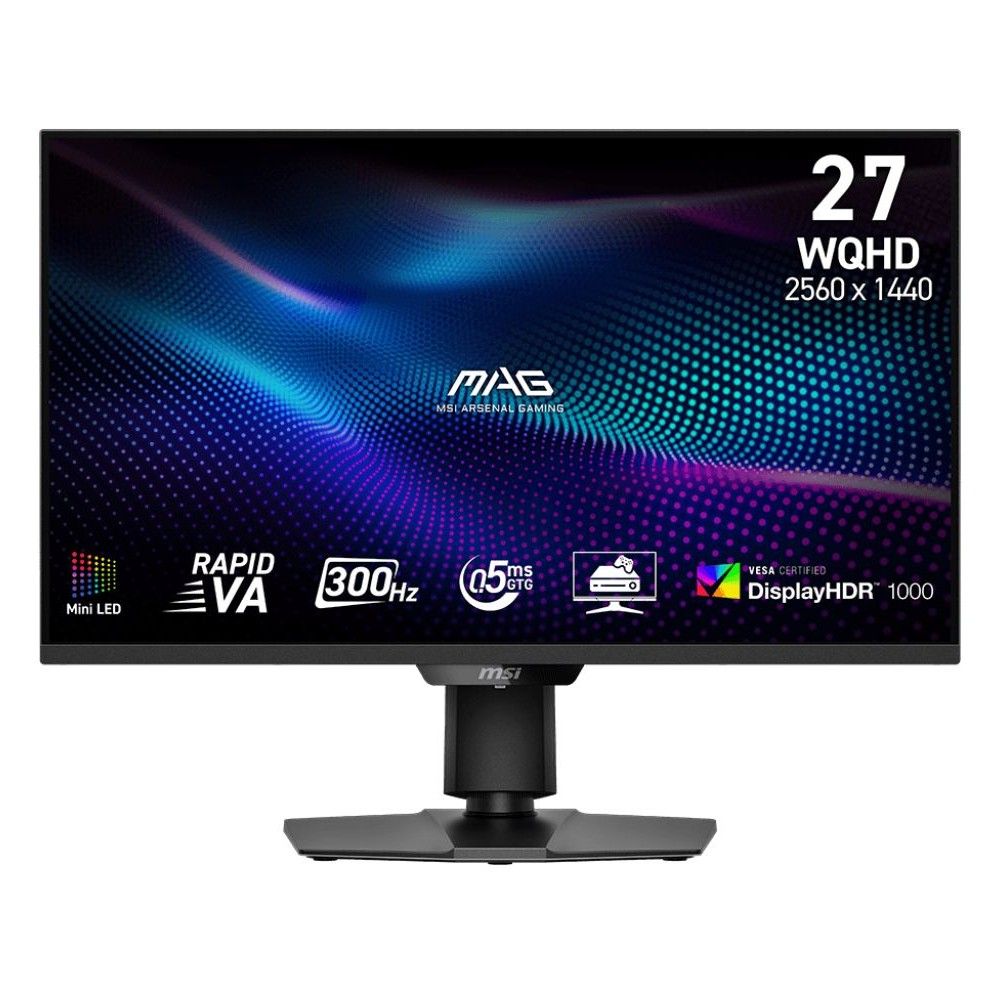 Монитор 27" MSI MAG 274QPF X30MV Black (Rapid VA, 2560x1440, HDMI+HDMI+DP, 0.5 ms, 178°/178°, 3