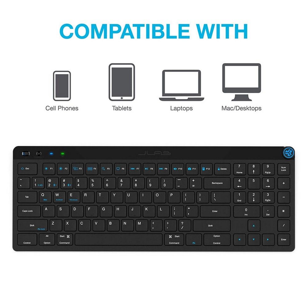 Беспроводная клавиатура JBuds Keyboard
(IEUKJBUDSKEYRBLK4/KJBUDSKEYRBLK4)