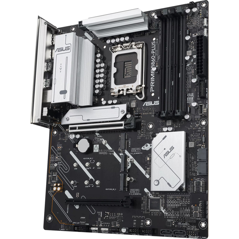 Материнская плата ASUS PRIME B860-PLUS-CSM, LGA1851, B860, 4*DDR5, 4*SATA, 2*M.2, 3*USB 3.2, 4*USB 2