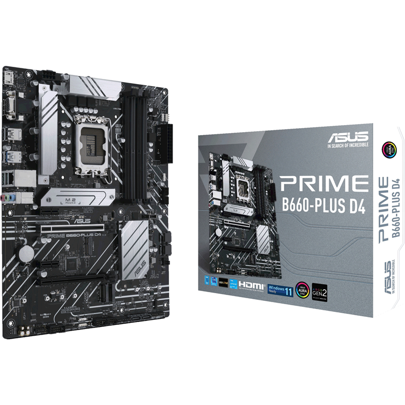 Материнская плата Asus PRIME B660-PLUS D4 Soc-1700 Intel B660 4xDDR4 ATX AC`97 8ch(7.1) 2.5Gg RAID+H