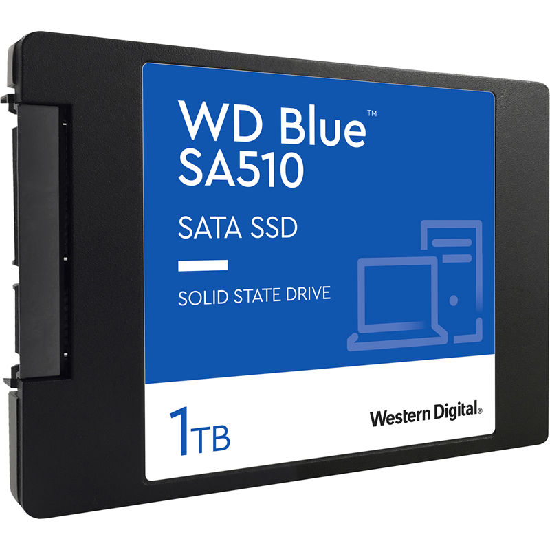 Твердотельный диск 250GB WD Blue, 2.5", SATA III, [R/W - 555/440 MB/s] 3D-NAND TLC