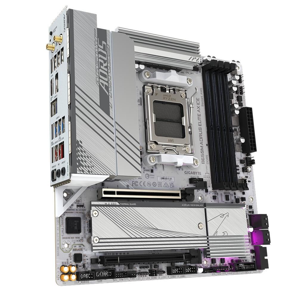 Материнская плата Gigabyte B650M AORUS ELITE AX ICE, RTL