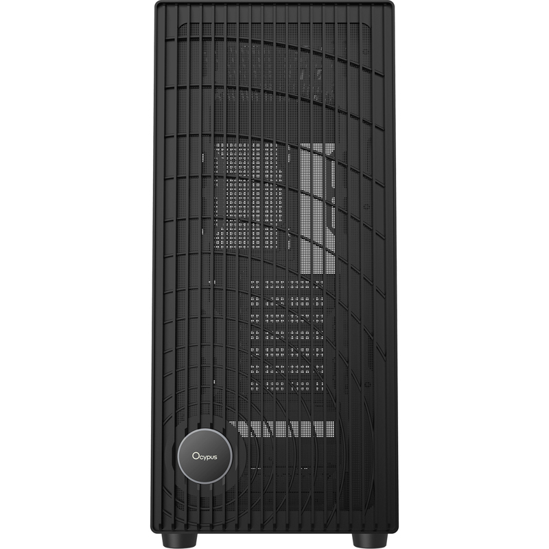 Корпус Ocypus Gamma C70 BK, Midi-Tower, TG, no fans, 1xUSB-A 3.0 + 1xUSB 2.0, ATX, mATX, mITX Black