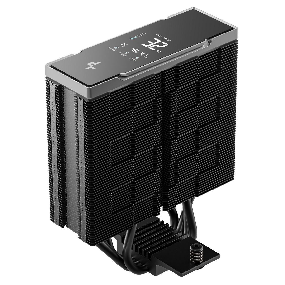Кулер для процессора DEEPCOOL AK400 G2 DIGITAL NYX LGA1851/1700/1200/115X/AM5/AM4 (12шт/кор, TDP 220