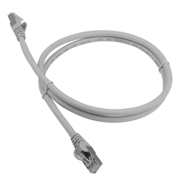 Патч-корд Патч-корд LANMASTER LSZH SFTP кат.6A, 10 м, серый