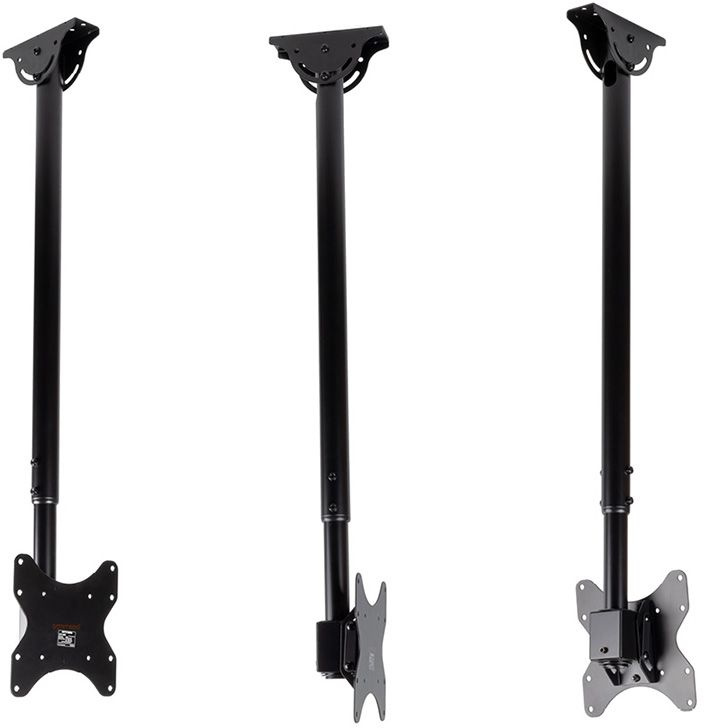 Кронштейн для телевизора Arm Media LCD-1600 черный 15"-48" макс.55кг потолочный наклон
