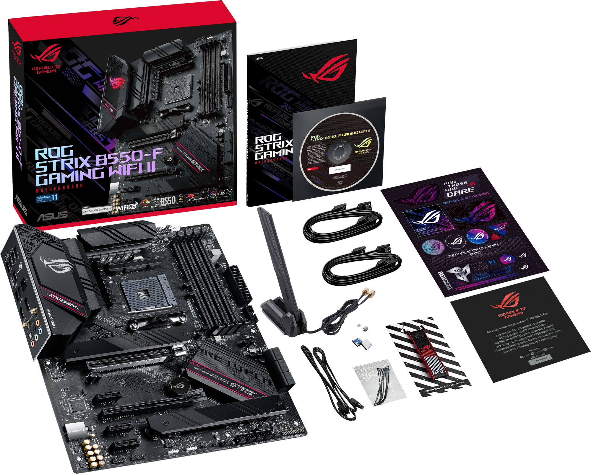 Материнская плата Asus ROG STRIX B550-F GAMING WIFI II Soc-AM4 AMD B550 4xDDR4 ATX AC`97 8ch(7.1) 2.
