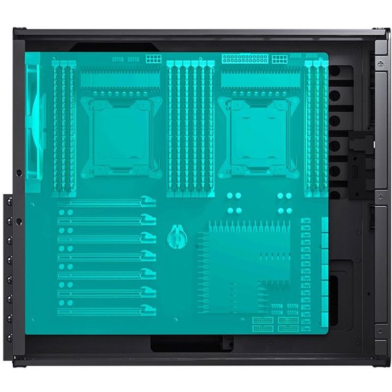 Корпус JONSBO N5, Mini-Tower, 3x120mm, 1xUSB-A 3.0 + 1xUSB-C 3.2, E-ATX, ATX, mATX, mITX Black