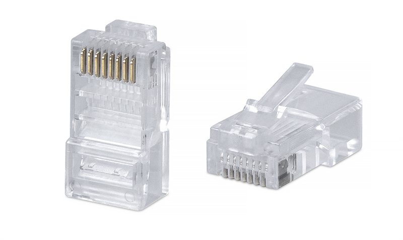 Коннектор RJ-45 быстрой установки под витую пару, категория 5e, универсальный (для одножильного и мн