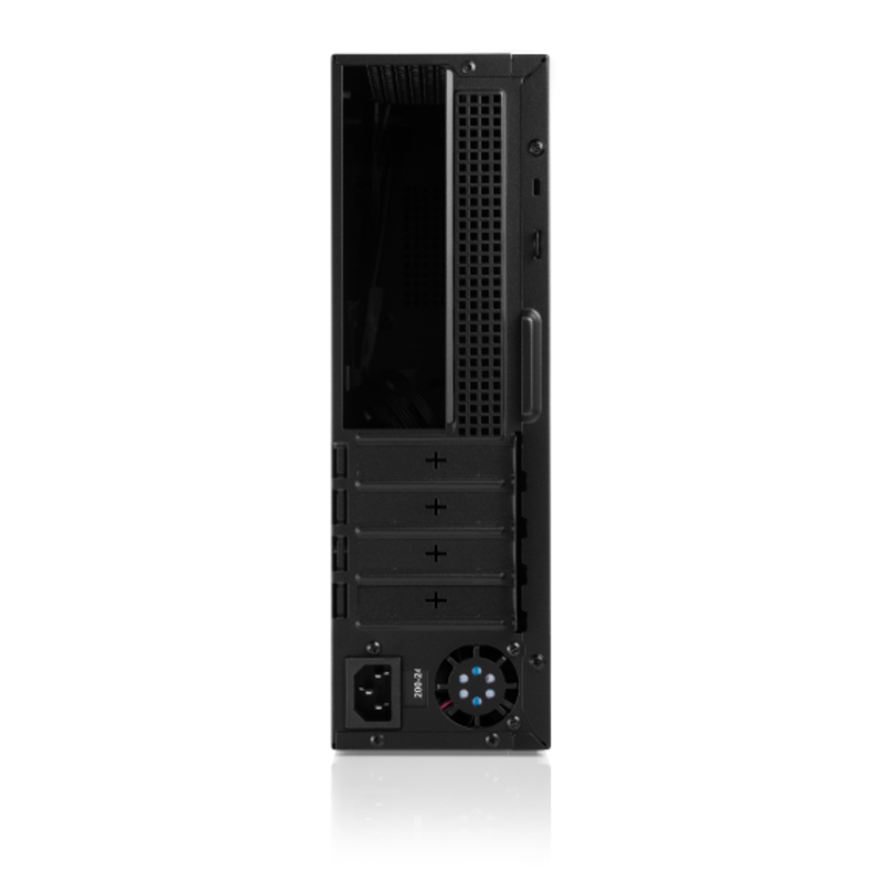 Корпус Foxline mATX Desktop 400W FL-461 mATX case, black, w/PSU FLEX 400W, w/1xUSB3.0+1xType-C (USB2