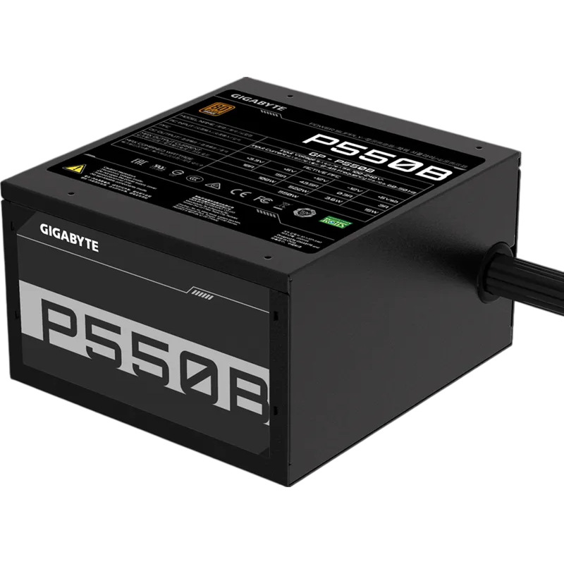 Блок питания Gigabyte ATX 550W GP-P550B 80+ bronze (20+4pin) APFC 120mm fan 6xSATA RTL
