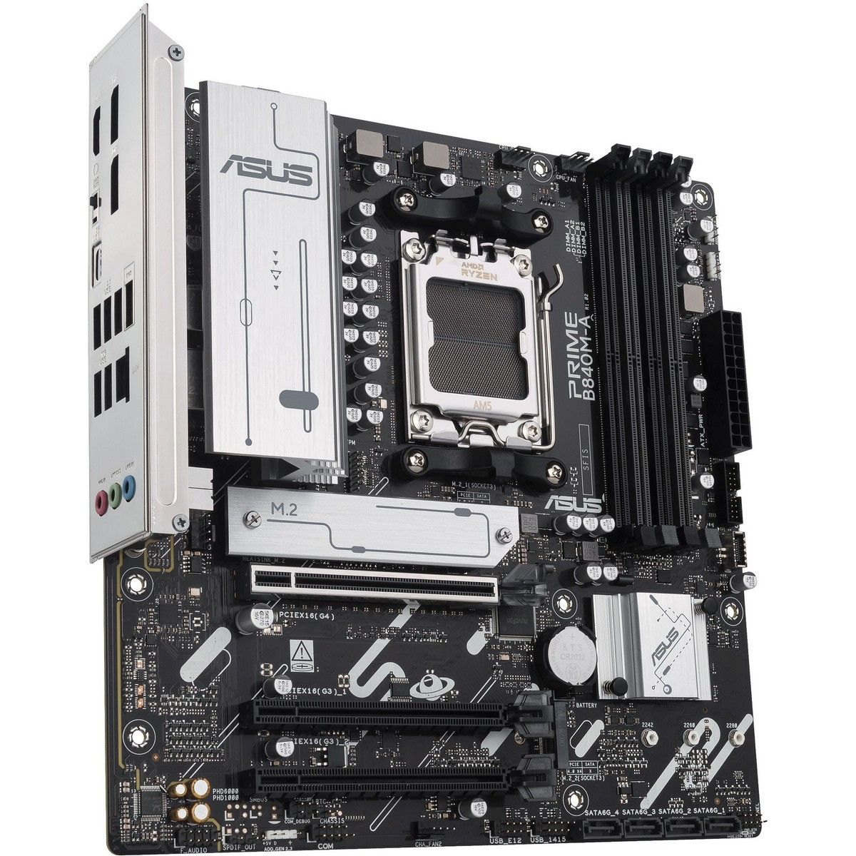 Материнская плата Asus PRIME B840M-A-CSM Socket AM5 AMD B840 4xDDR5 mATX AC`97 8ch(7.1) 2.5Gg RAID+V