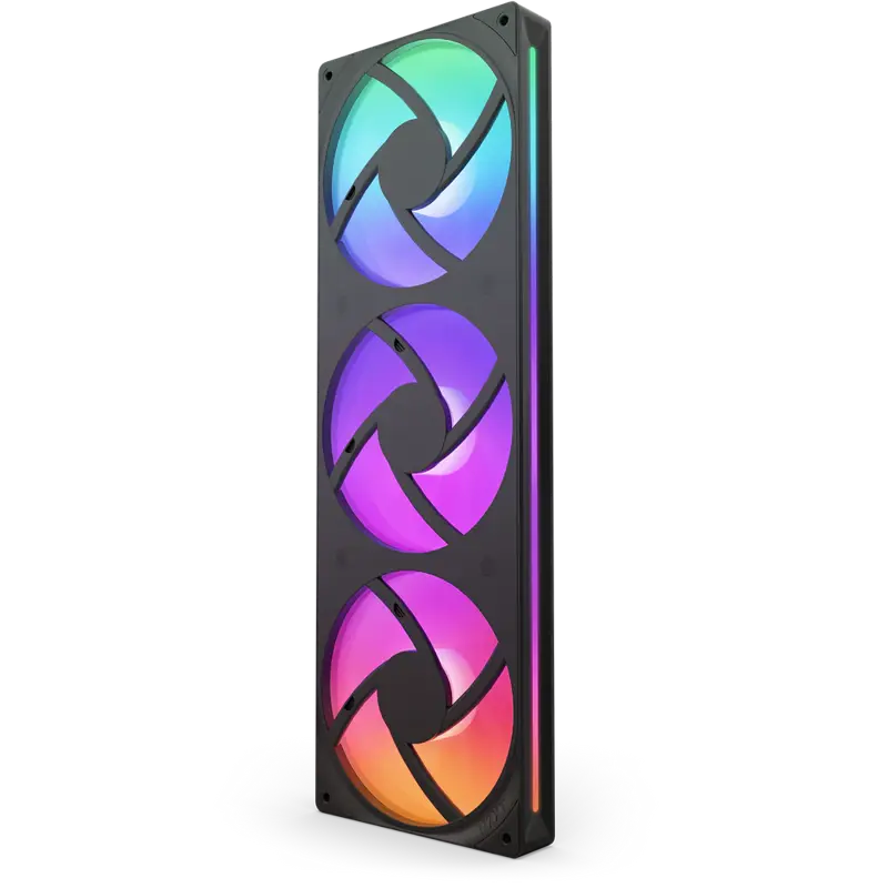 Кулер для корпуса NZXT F360 RGB Core (120x120x25mm, 4-pin PWM, RGB, 75.12CFM, 30dBA, 2400RPM, Black,