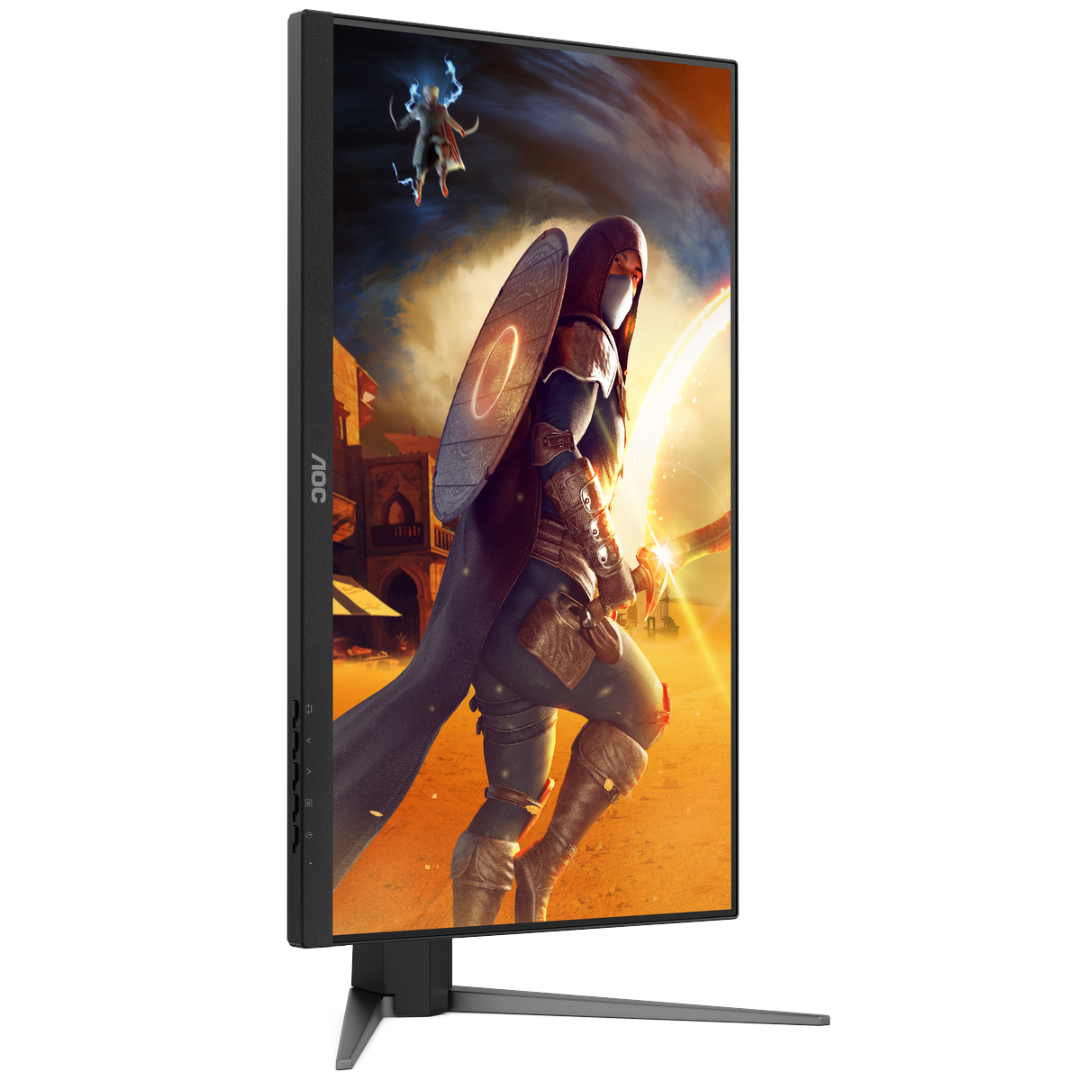 МОНИТОР 23.8" AOC 24G4HA Black с поворотом экрана (IPS, 1920x1080, 200Hz, 0.5 ms, 178°/178°, 300 cd/