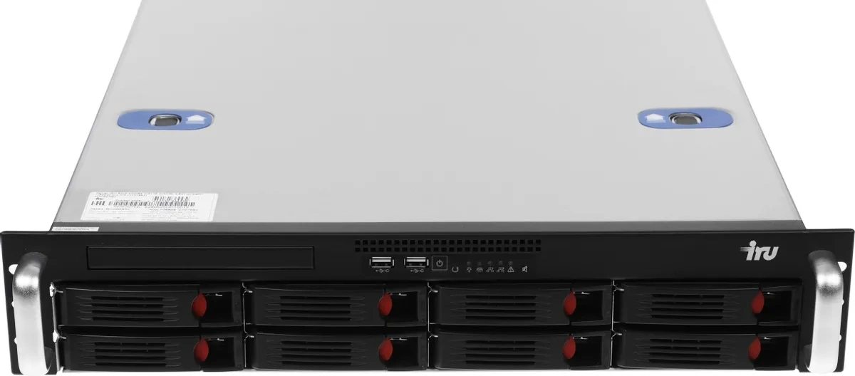 Сервер IRU Rock s2108e 1x6126 1x16Gb С621 AST2500 2xGigEth 1x800W w/o OS (2173471)