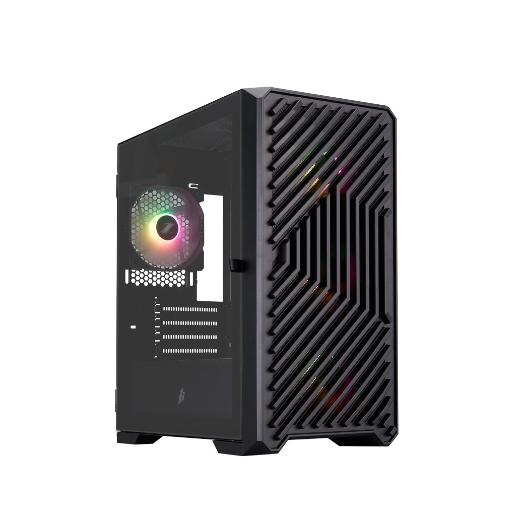 1STPLAYER TRILOBITE T5 ARGB Black / mATX / 4x120mm ARGB fans / T5-BK-4F7