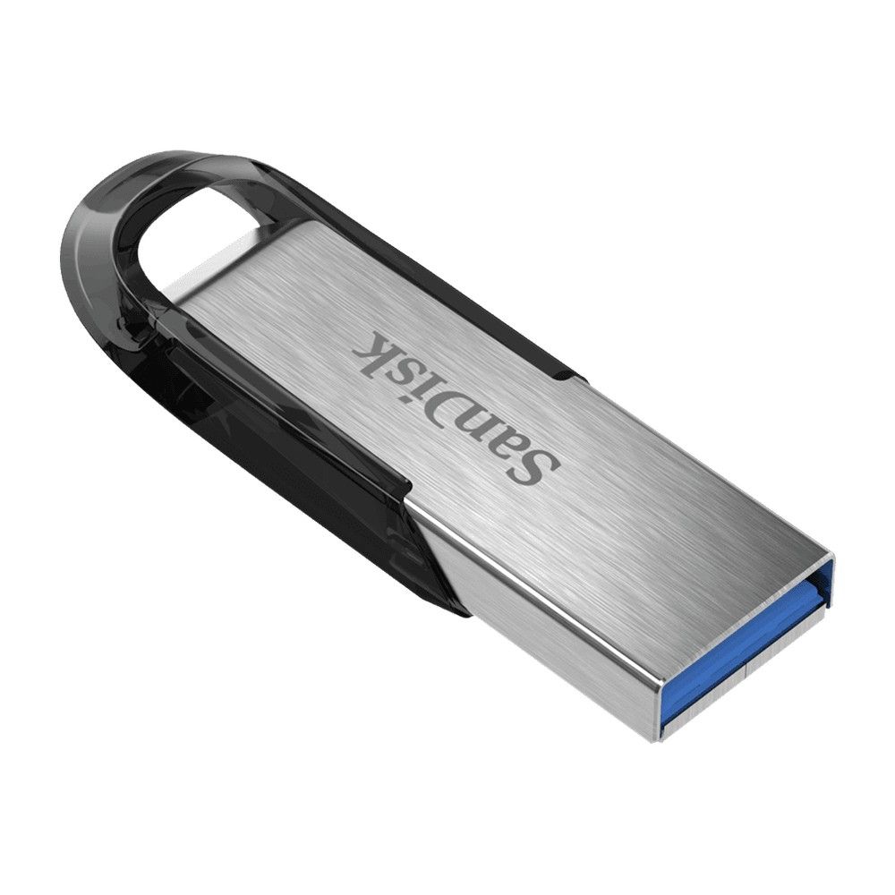 Флеш Диск Sandisk 128Gb Cruzer Ultra Flair SDCZ73-128G-G46 USB3.0 серебристый/черный