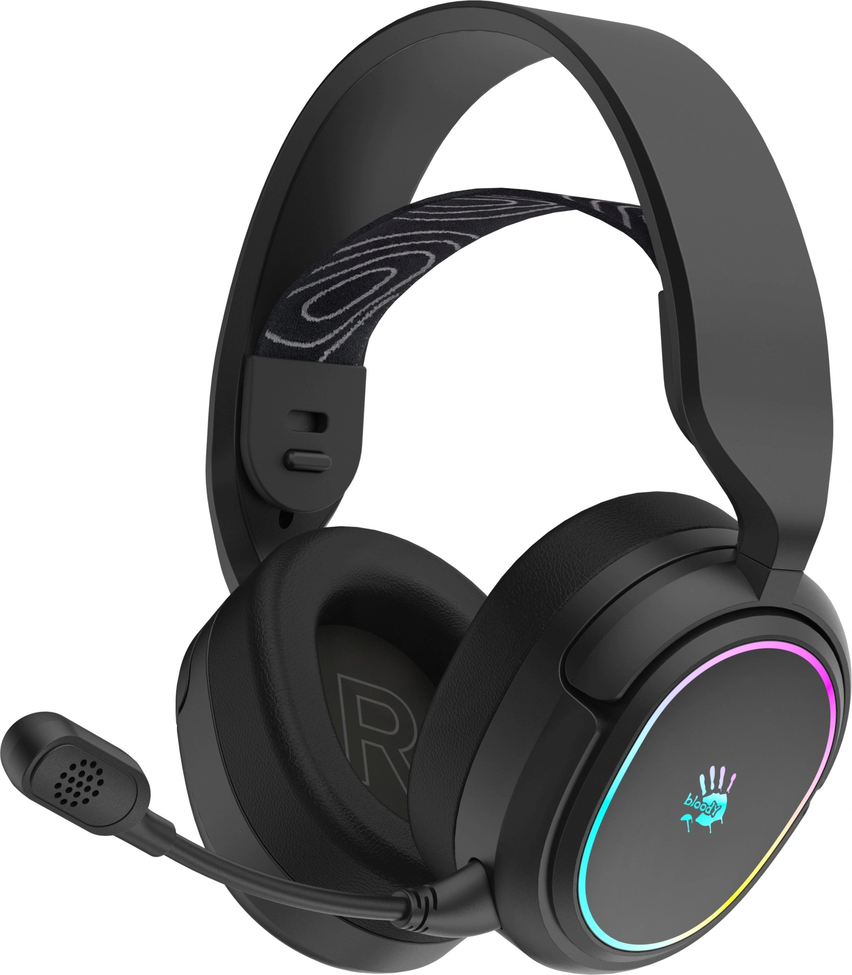 Наушники с микрофоном A4Tech Bloody GR360 черный мониторные BT/Radio/3.5mm оголовье