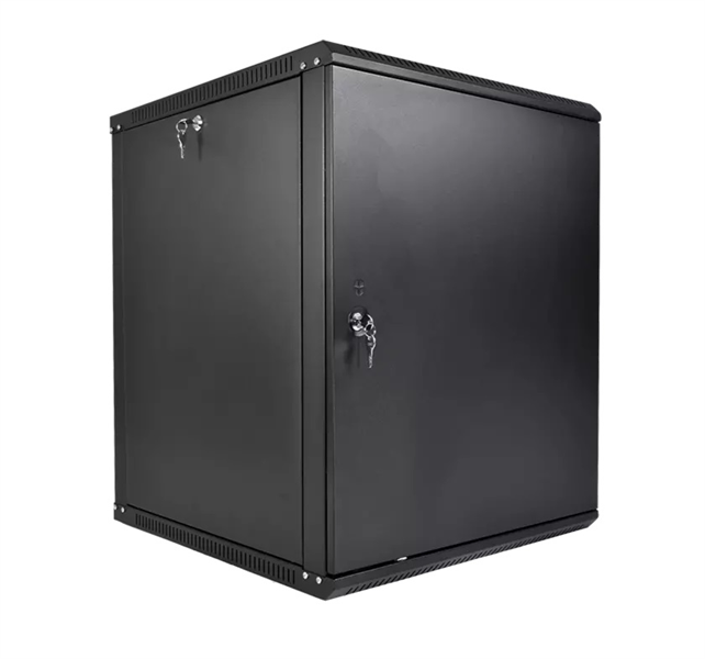 шкаф ЦМО Шкаф телекоммуникационный настенный разборный ЭКОНОМ 15U (600  650) дверь металл, цвет черн