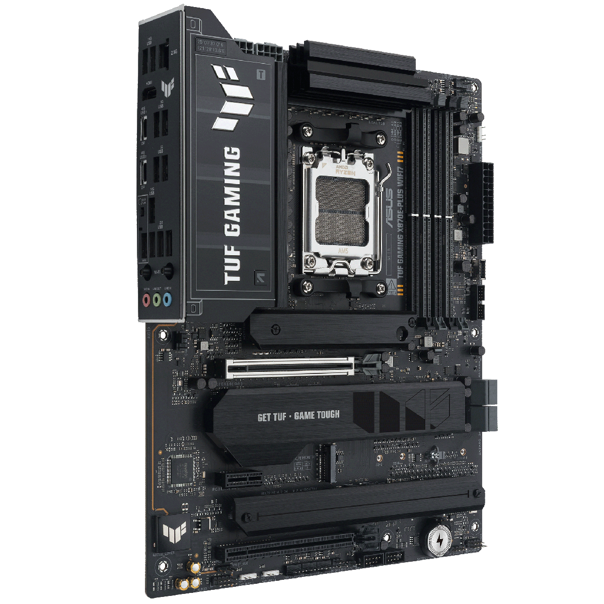 Материнская плата Asus TUF GAMING X870E-PLUS WIFI7 Socket AM5 AMD X870E 4xDDR5 ATX AC`97 8ch(7.1) 2.