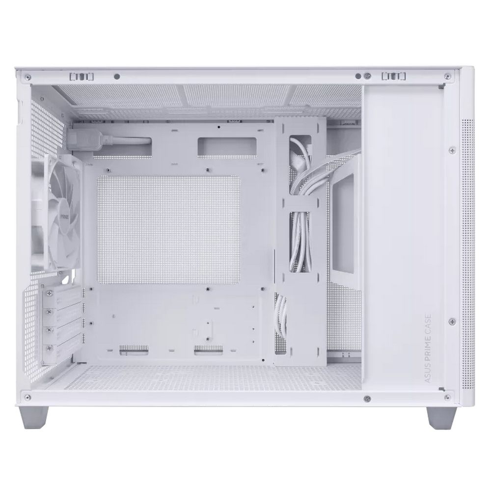 Корпус ASUS Mini-Tower, без БП, 2xUSB 3.0, 1xUSB Type-C, AP201 PRIME CASE TG WHITE AP201/WHT/TG, бел