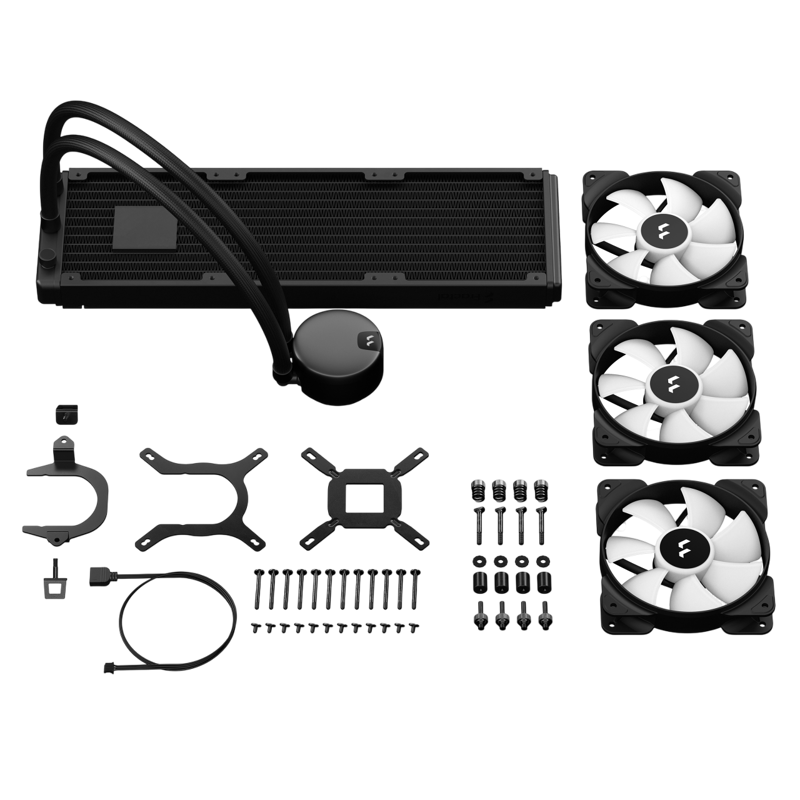 Система жидкостного охлаждения Fractal Design Lumen S36 V2 RGB (200W, 360mm, Black, ARGB/ Fans: 3x12