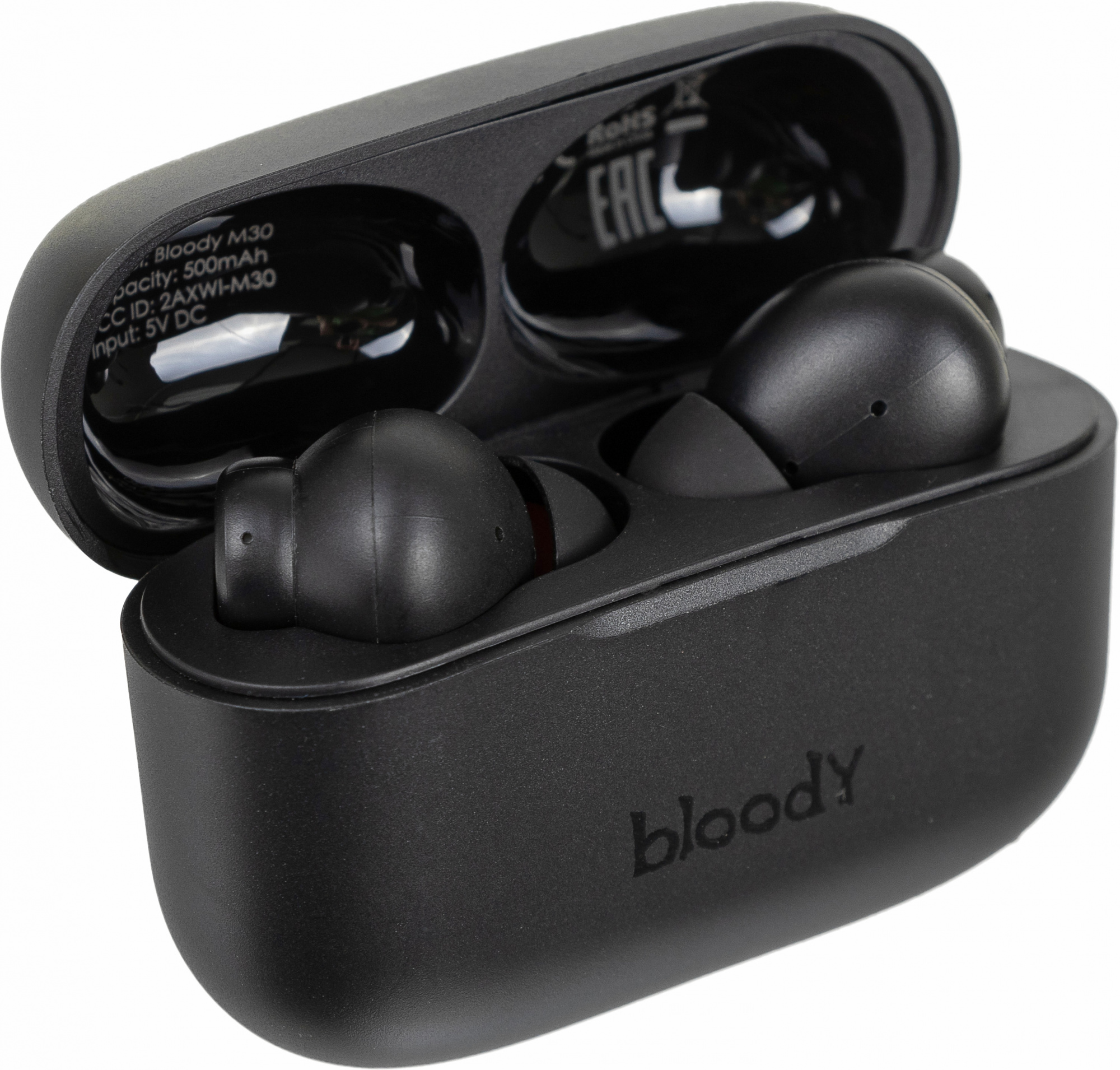 Гарнитура внутриканальные A4Tech Bloody M30 черный беспроводные bluetooth в ушной раковине (M30 (BLA
