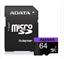 Флеш карта microSDXC 64GB A-Data AUSDX64GUICL10-RA1 + adapter