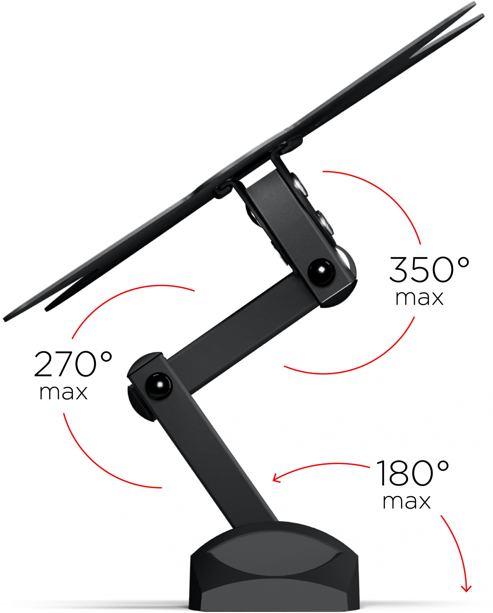 Кронштейн для телевизора Holder LCDS-5038 металлик 20"-37" макс.30кг настенный поворот и наклон