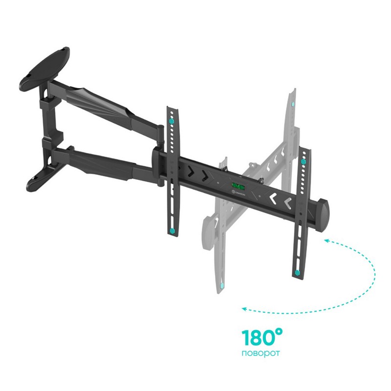 Кронштейн для телевизора Onkron NP47 черный 40"-75" макс.35кг настенный поворот и наклон