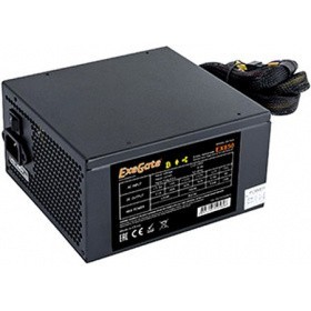 Блок питания 850W ExeGate Gaming Standard 850PGS (ATX, APFC+Dual Forward, КПД 82% (80 PLUS), 14cm silent fan, flat cables 24pin, 2x(4+4)pin, 6xPCI-E, 8xSATA, 4xIDE, Cable Management, black, кабель 220V в комплекте 1,2м, RTL)
