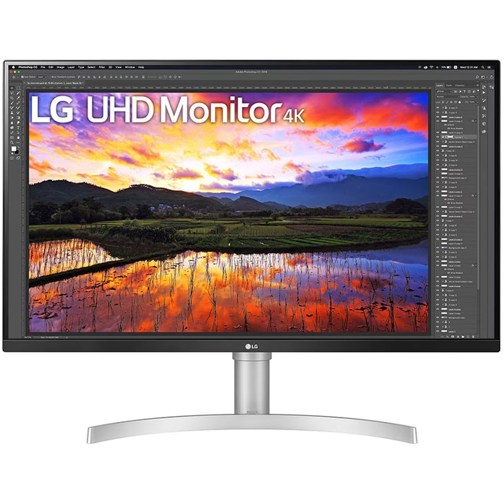 Монитор LG 31.5" 32UN650K-W черный IPS LED 16:9 HDMI M/M матовая HAS 1000:1 350cd 178гр/178гр 3840x2