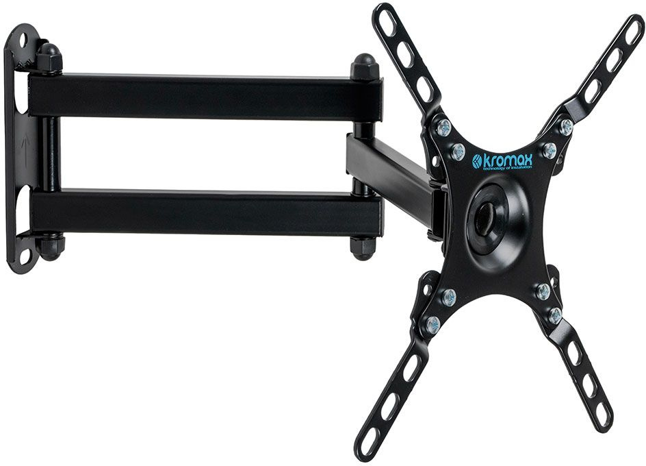 Кронштейн для телевизора Kromax DIX-13 черный 15"-42" макс.20кг настенный поворотно-выдвижной и накл