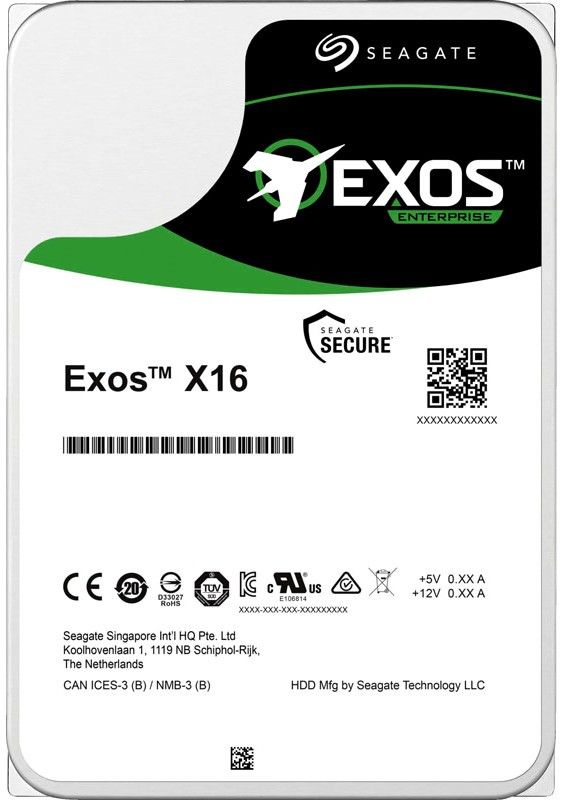 10TB Seagate Exos X16 (ST10000NM001G) {SATA 6Gb/s, 7200 rpm, 256mb buffer, 3.5"} clean pulled