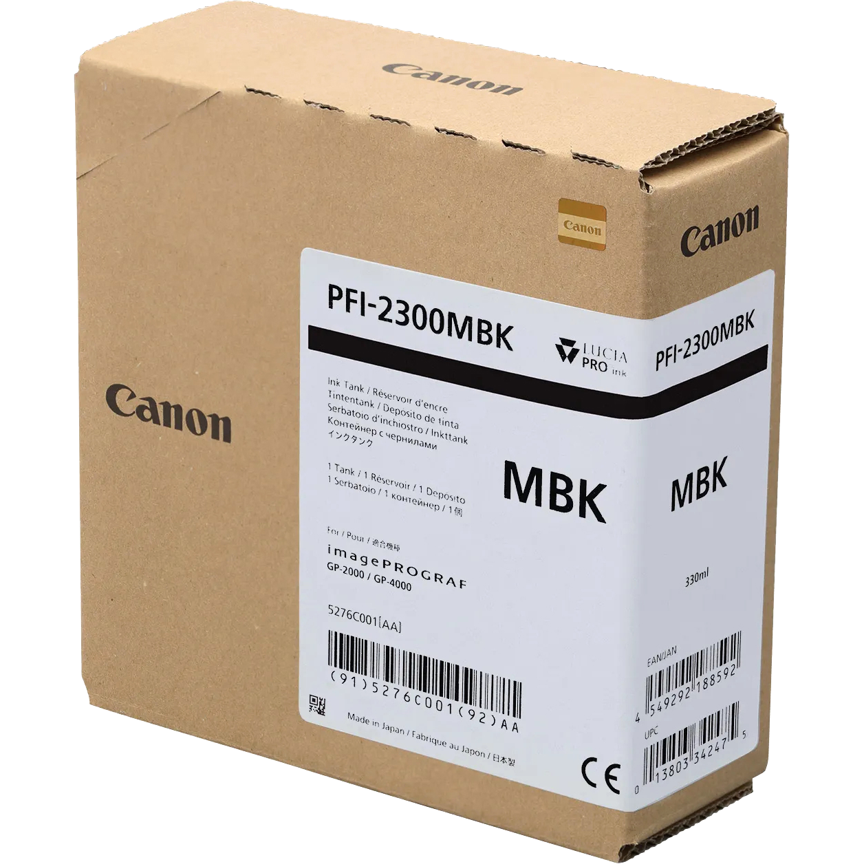 Картридж 5276C001 - Canon PFI-2300 mbk 330ml для GP-4600/GP-4600S/GP-6600/GP-6600S