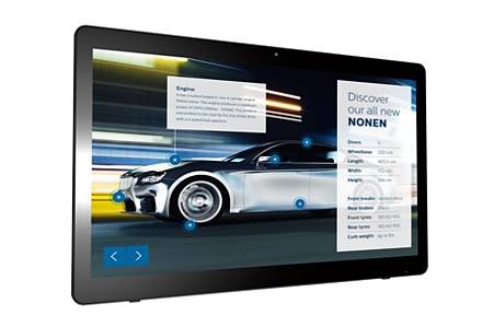 Профессиональная панель 24" PHILIPS 24BDL4151T/00 Black (Multi-Touch, LED, 1920x1080, 5 mc, 170°/160