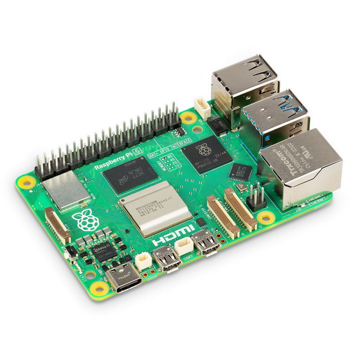 Одноплатный компьютер Raspberry Pi 5 4GB RAM Retail, (RA770) Broadcom BCM2712 Quad core Cortex-A76 6