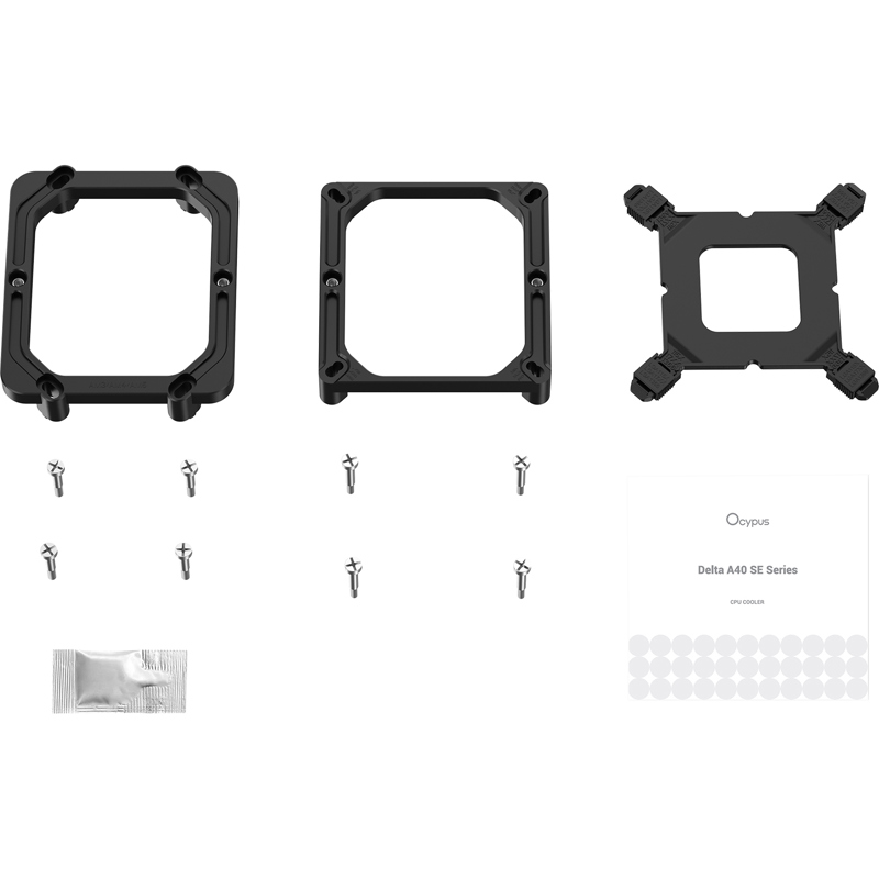 Кулер для процессора Ocypus Delta A40 SE BK ARGB (190W, 4-pin PWM, 147mm, Al/Cu, 4x6mm, ARGB, 1x120m