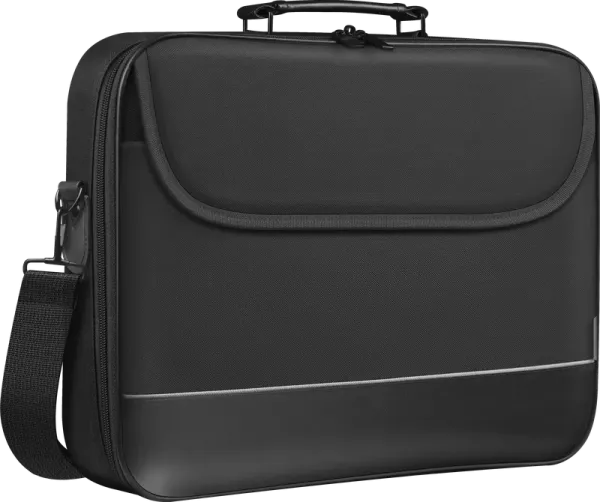 Сумка для ноутбука Ascetic 15"-16" черный, жесткий каркас, карман