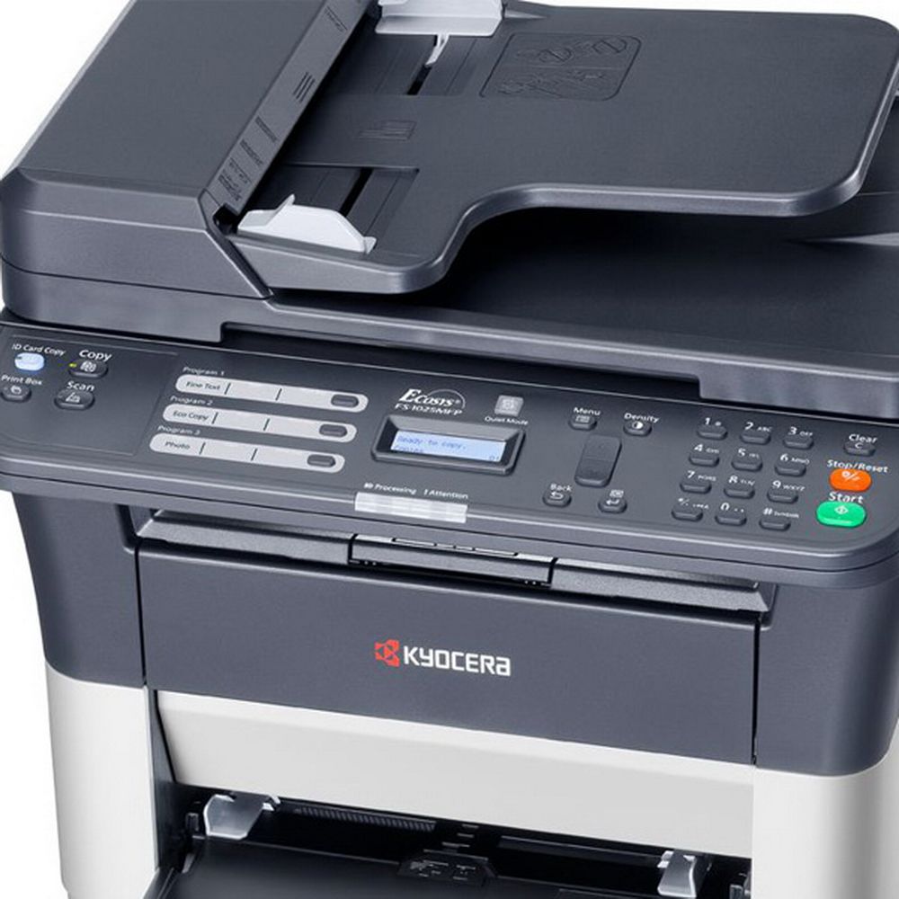 МФУ Kyocera FS-1125MFP, P/C/S/F, ч/б лазерный, A4, 25 стр/мин, 1800x600 dpi, 64 Мб, USB 2.0, Network