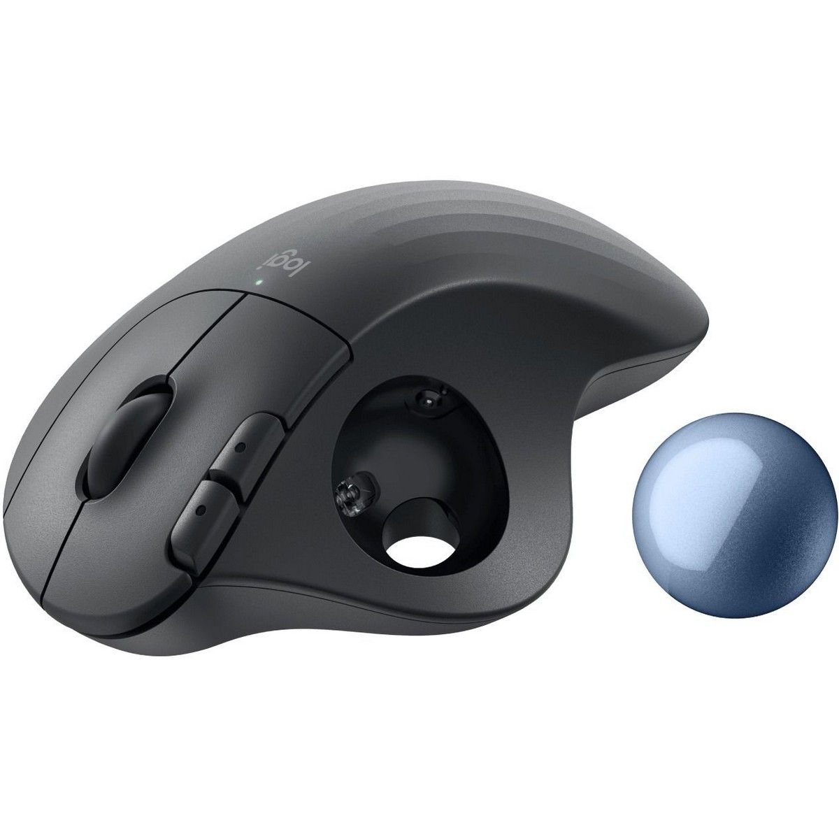 Трекбол Logitech M575S черный оптическая 2000dpi беспров. BT/Radio USB2.0 (910-007035)