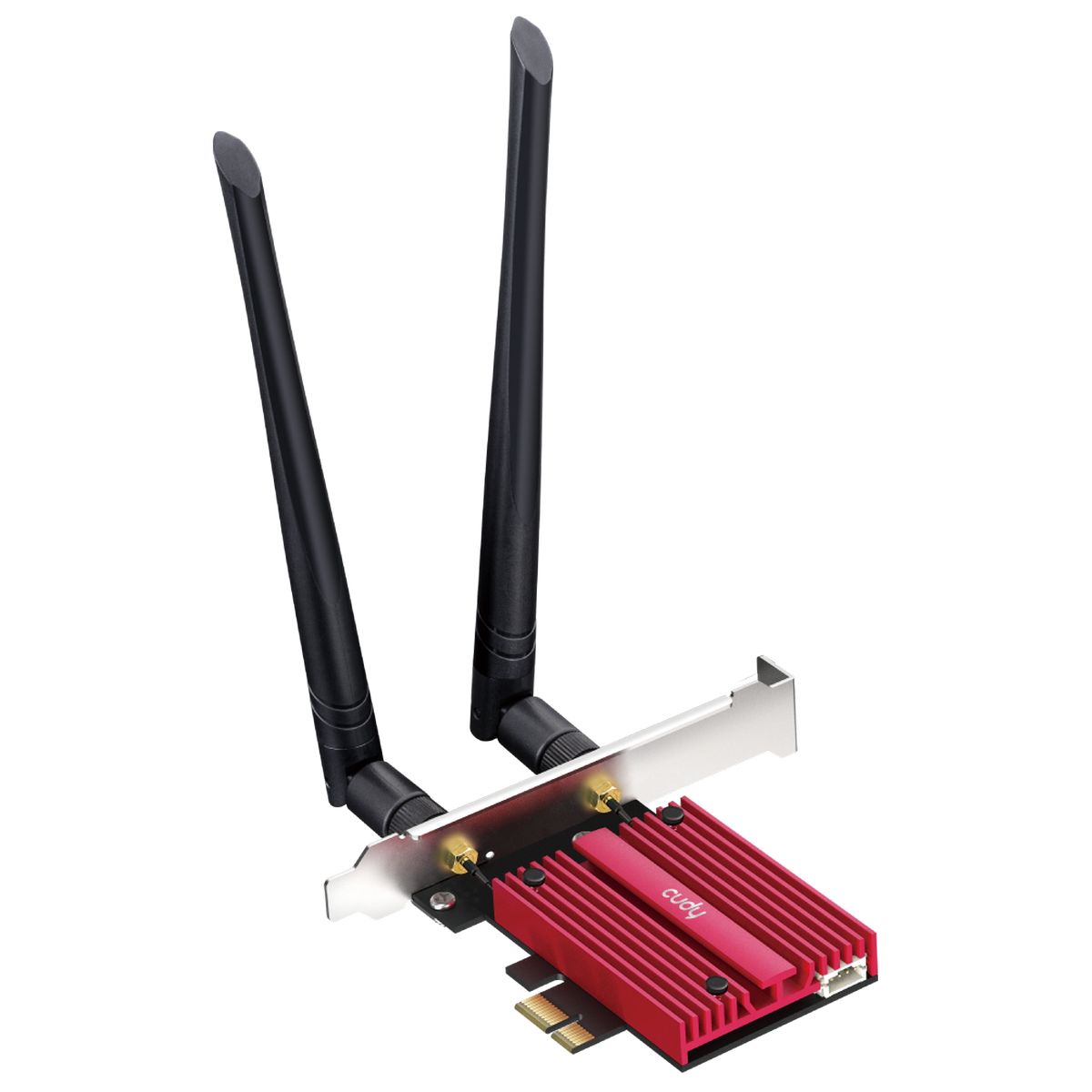 Сетевой адаптер Wi-Fi + Bluetooth Cudy WE3000S АХ5400 PCI Express (ант.внеш.съем) 2ант.