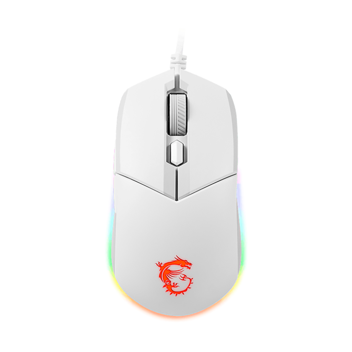 Мышь MSI Clutch GM11 белый оптическая 5000dpi USB 5but (S12-0401970-CLA)