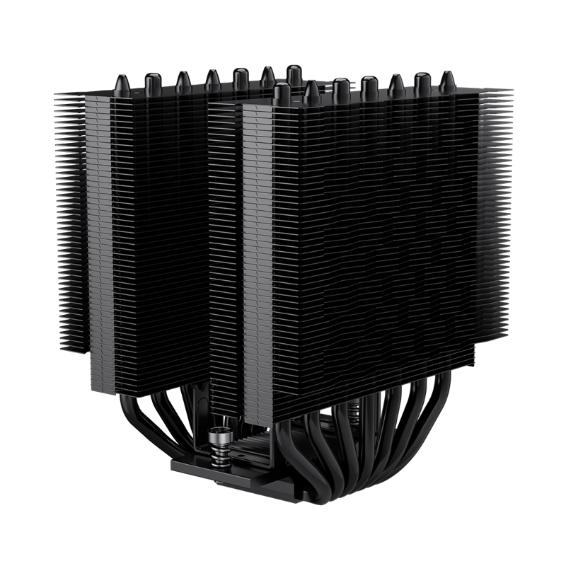Кулер для процессора PCCooler RT720 TC BK (270W, 4-pin PWM, 157.5mm, Al/Cu, 7x6mm, 2x120mm, 73.32CFM