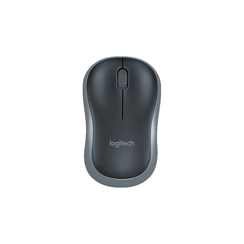 Мышь Logitech M185 черный/серый оптическая 1000dpi беспров. USB для ноутбука 2but (910-002252)