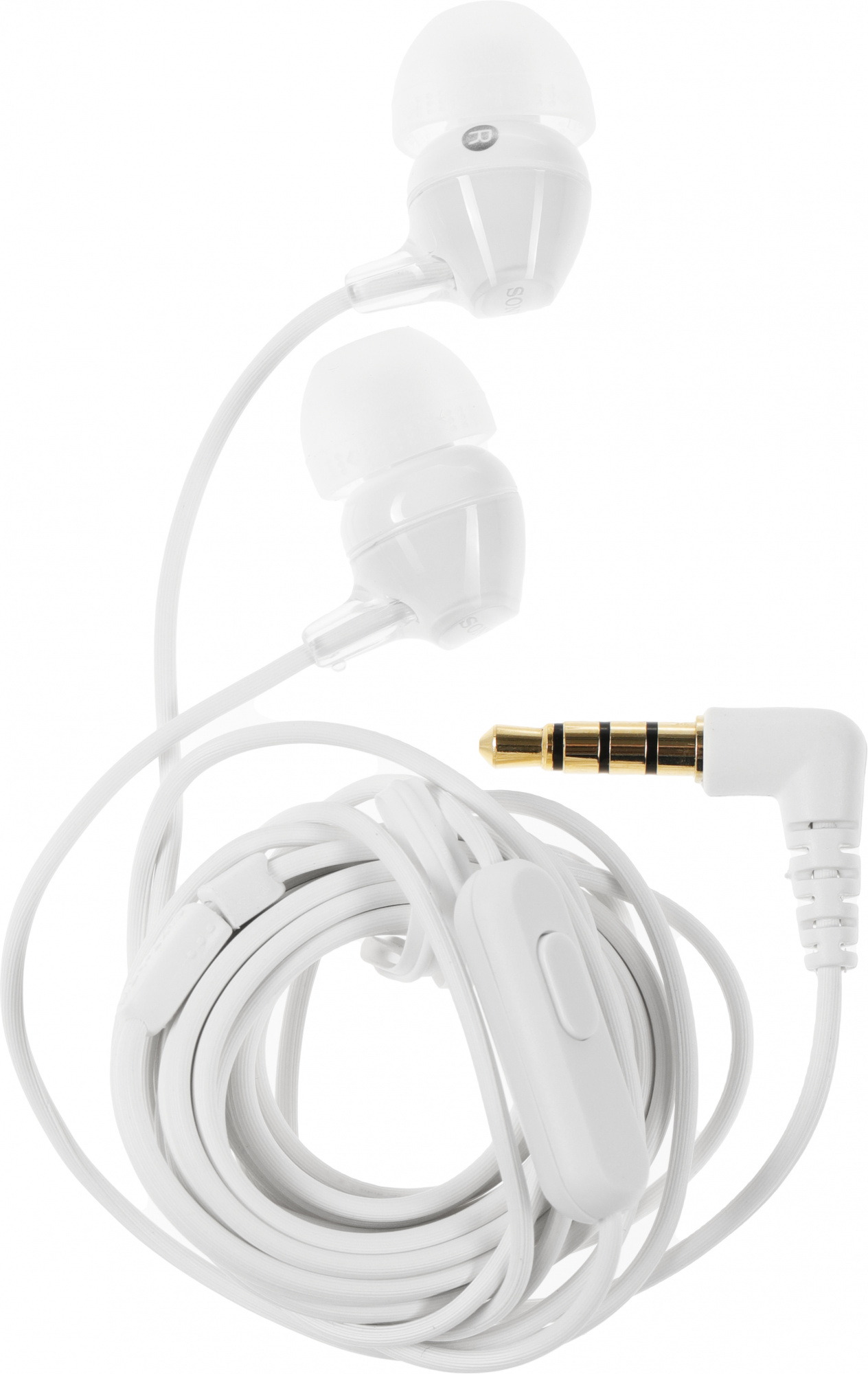 Гарнитура внутриканальные Sony MDR-EX15AP 1.2м белый проводные в ушной раковине (MDR-EX15APW)